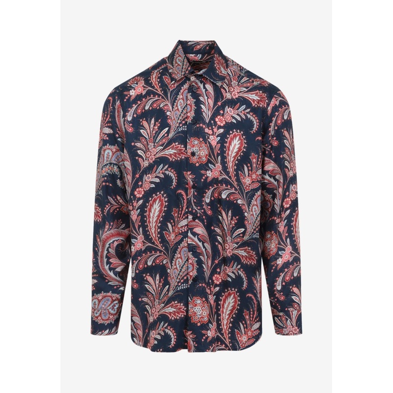 Long-Sleeved Paisley Shirt