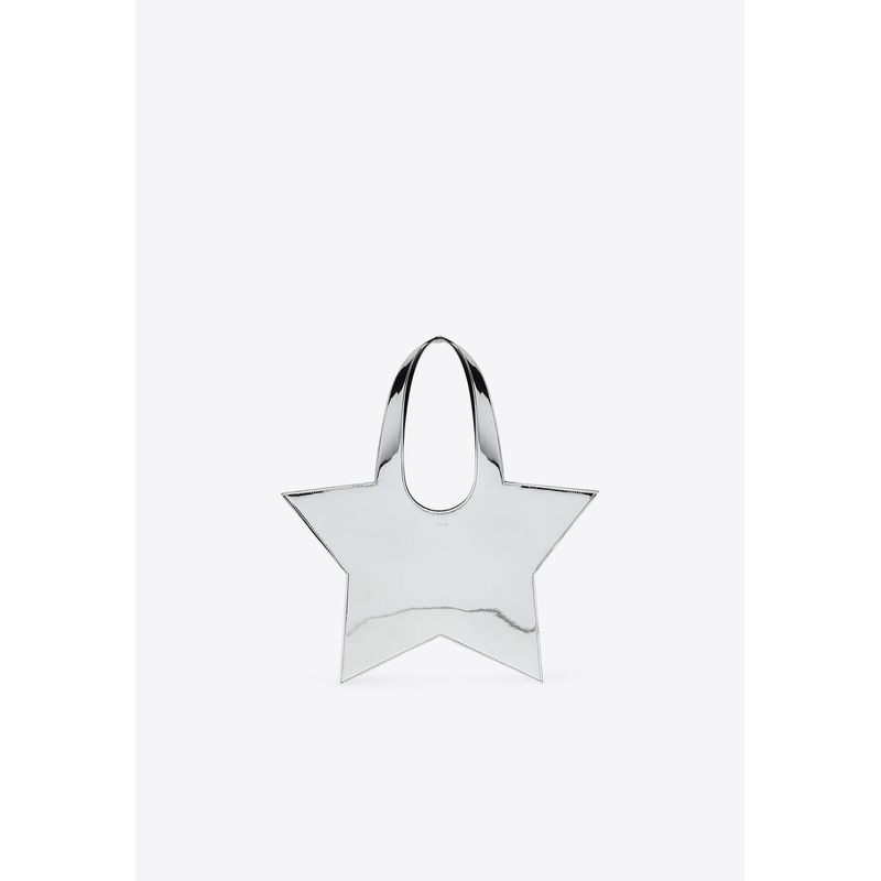 Mini Star Mirrored Leather Tote Bag