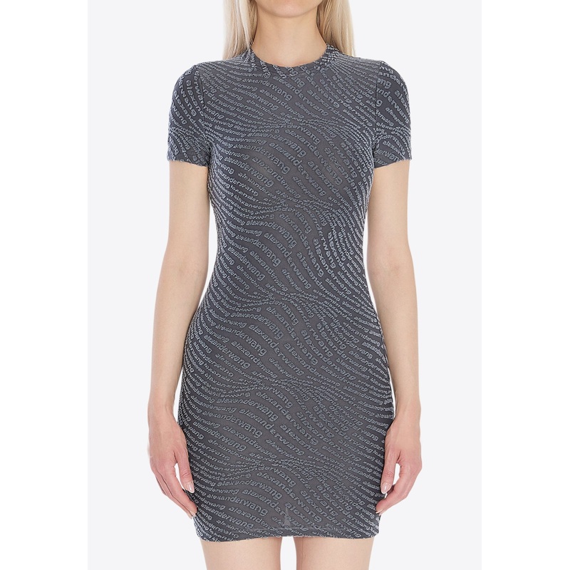 Monogram Jacquard Mini Dress