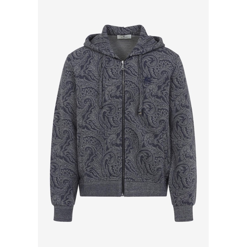 Paisley Zip-Up Hoodie