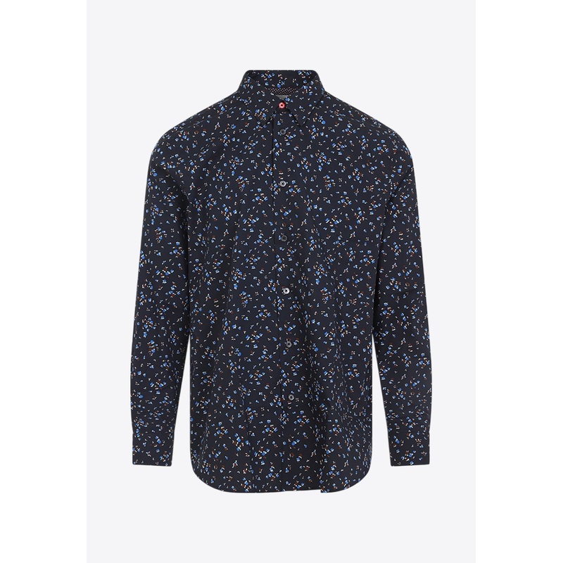 Patterned Long-Sleeved Shirt