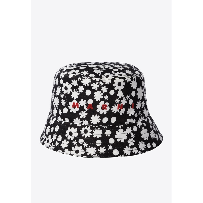 Pop Fields Motif Bucket Hat