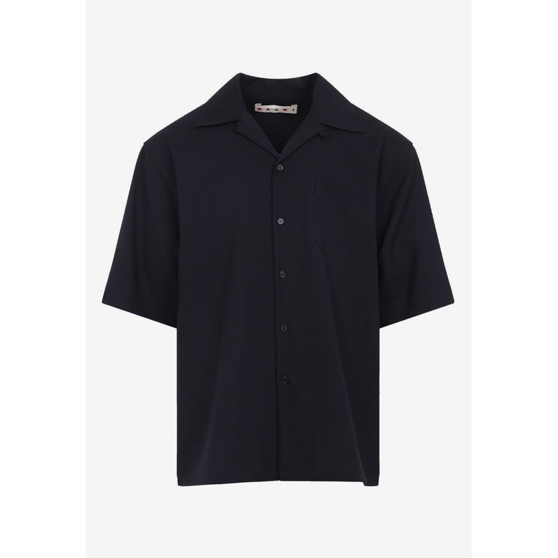 Short-Sleeved Wool Shirt