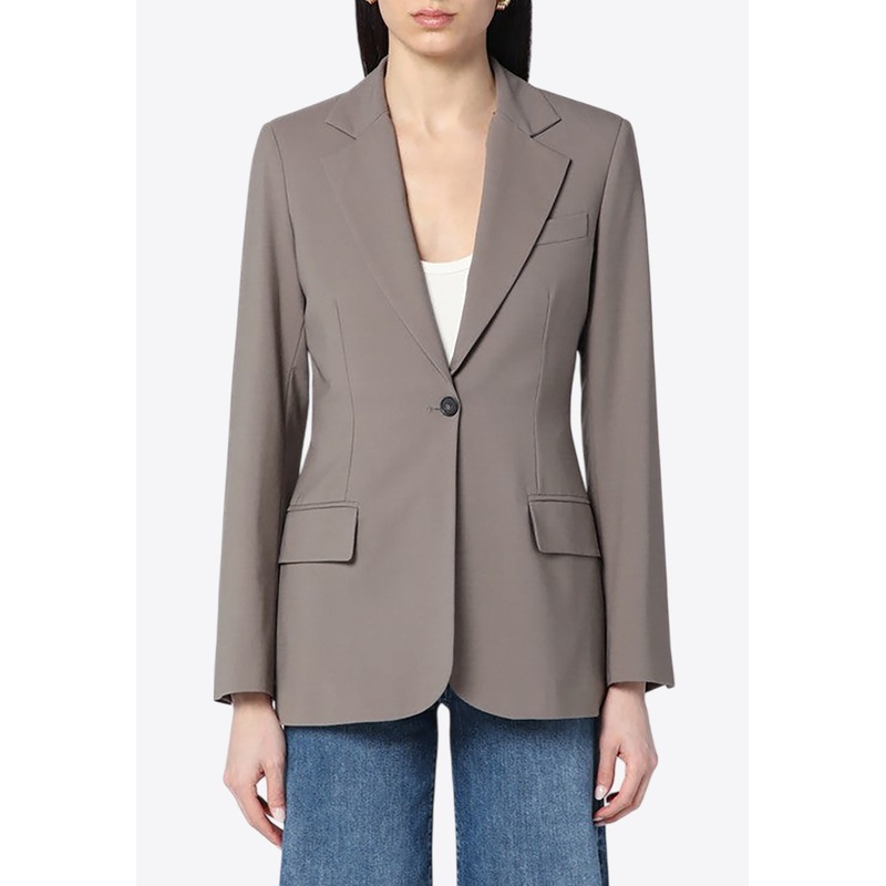 Single-Breasted Buttoned Jacket