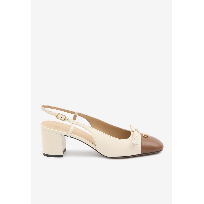 Valet Du Roi 60 Leather Slingback Pumps