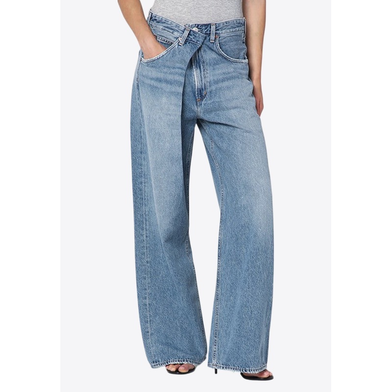 Vana Fold Wide-Leg Jeans