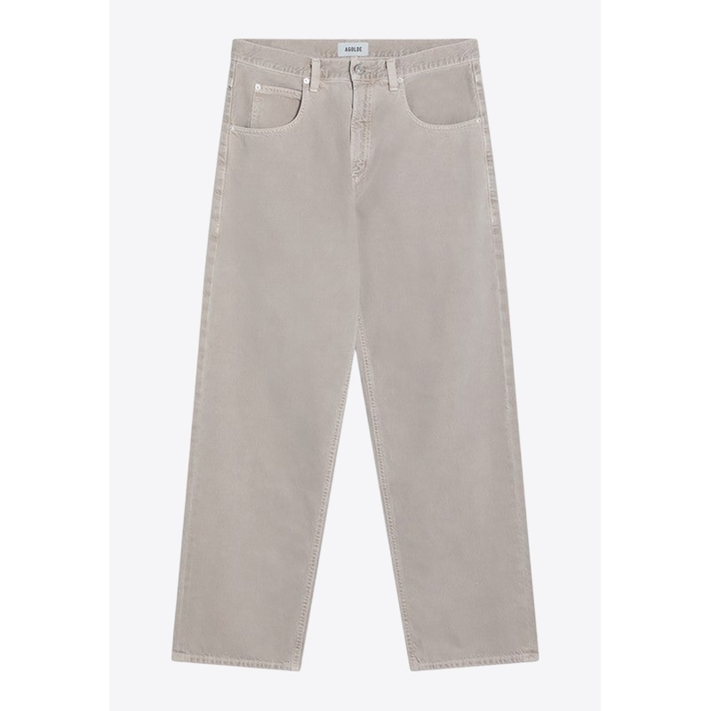 Washed Straight Jeans