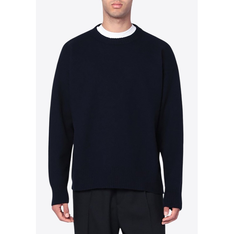 Wool Knit Crewneck Sweater