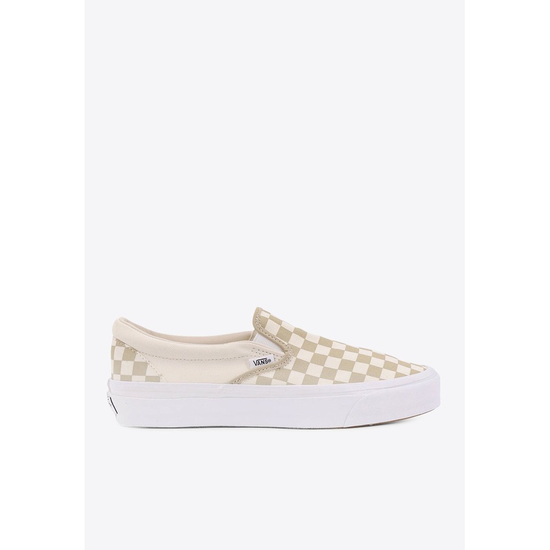Classic Checkerboard Slip-On Sneakers