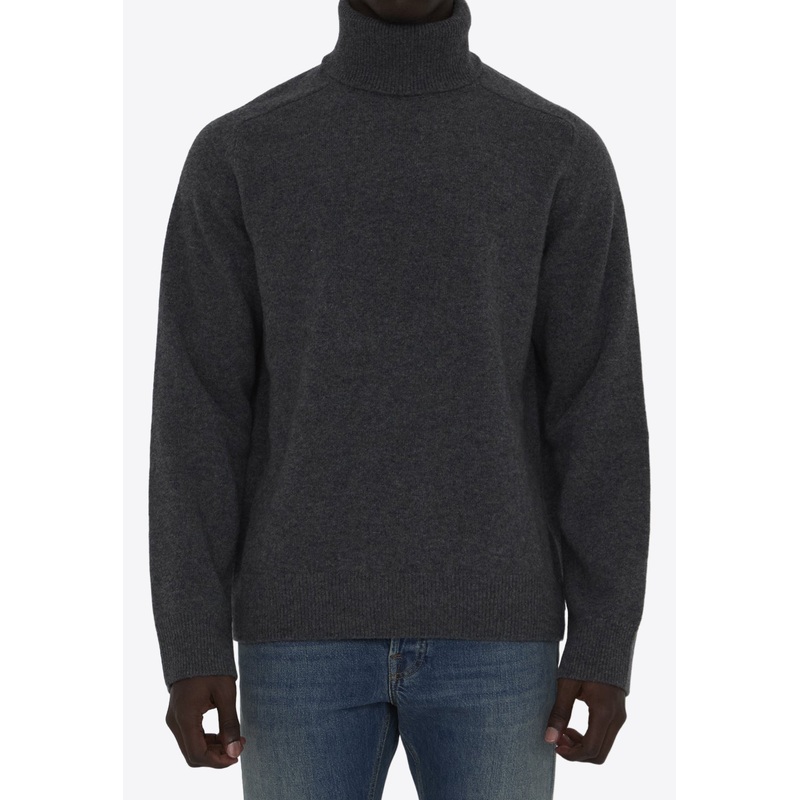 Four Stitches Turtleneck Wool Sweater