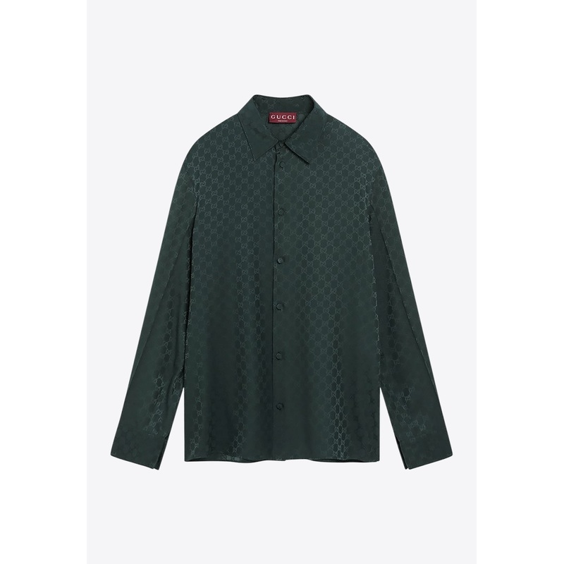 GG Jacquard Silk Shirt