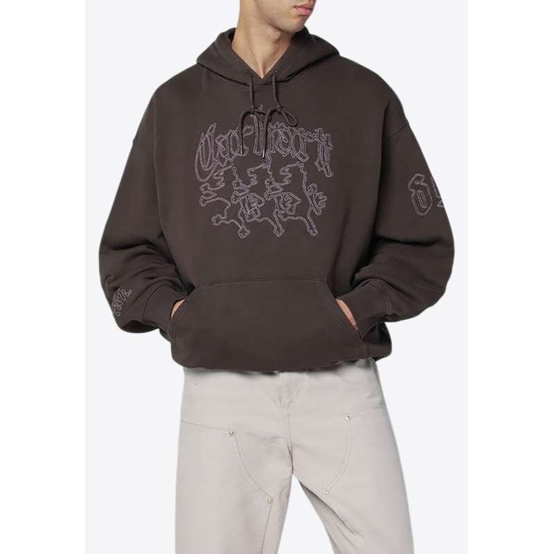 Hackwork Printed Hooded Sweatshirt