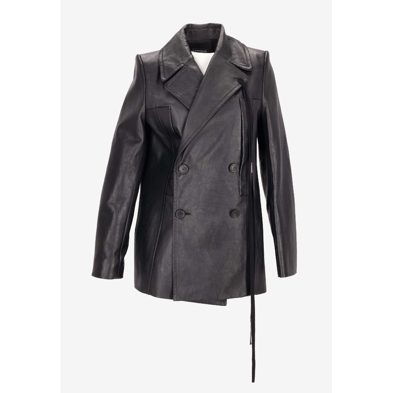 Helen Double-Breasted Leather Jacket