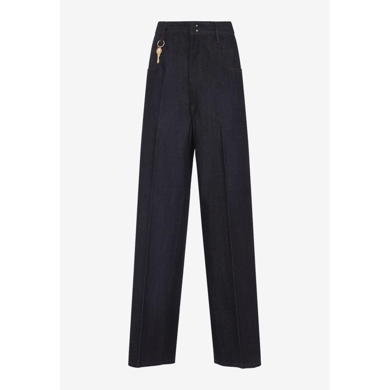 Key Charm Straight-Leg Jeans