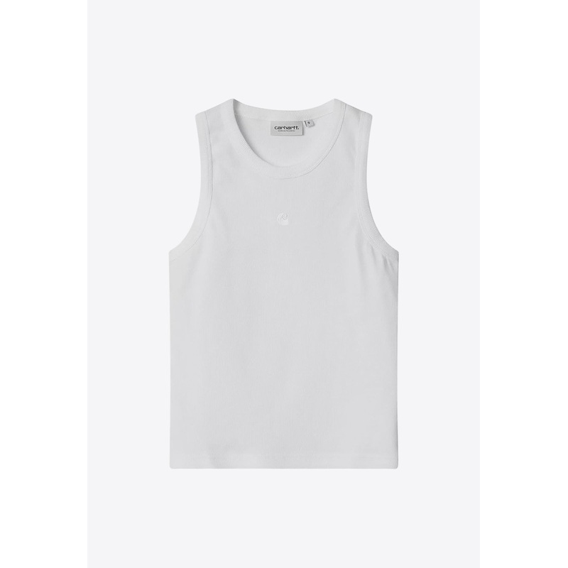 Philips Ribbed Knit Logo Tank Top