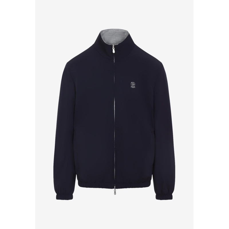 Reversible Logo Zip-Up Jacket