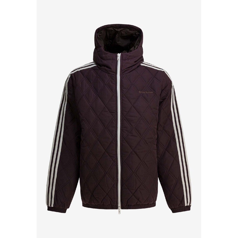 X Wales Bonner Quilted Zip-Up Hoodie