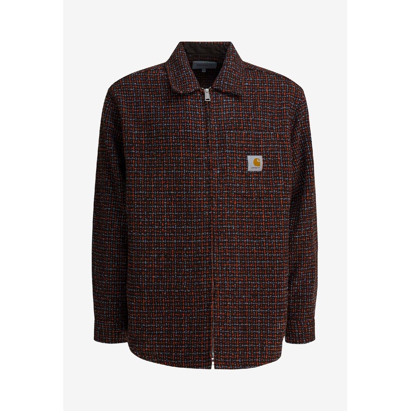 Bellamy Zip-Up Tweed Overshirt