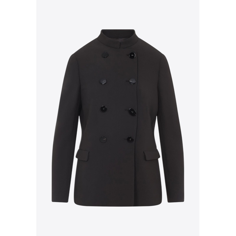 Double-Breasted Virgin Wool Coat