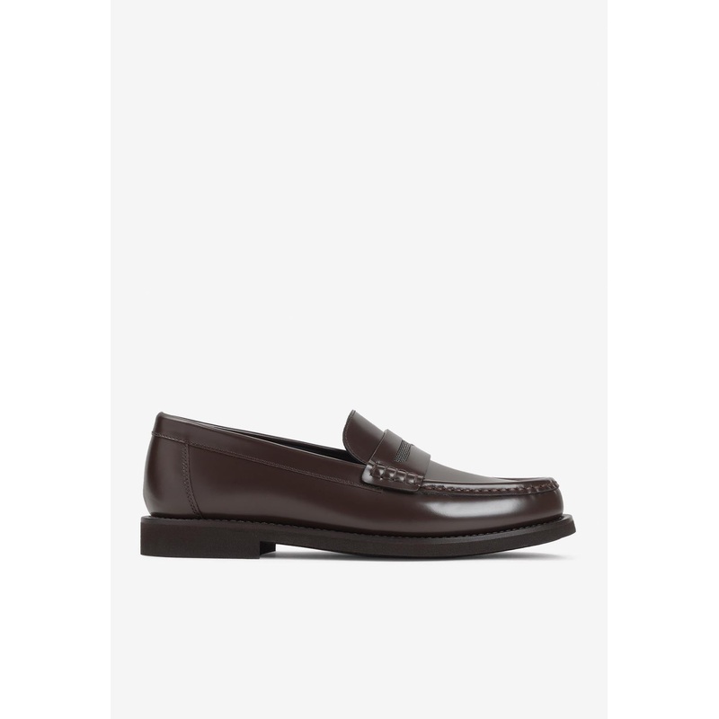 Leather Slip-On Loafers