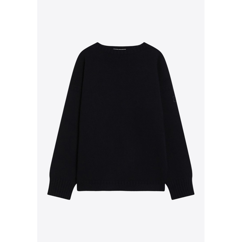 Logo Patch Wool Sweater