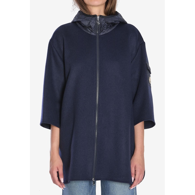 Logo Patch Zip-Up Cape