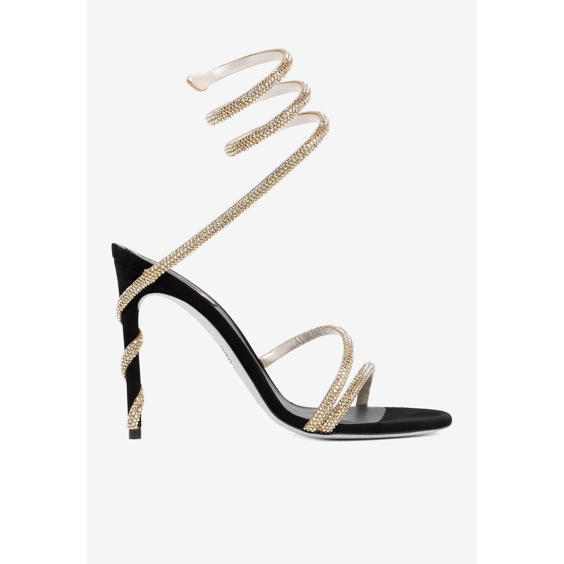 Margot 105 Crystal Spiral Sandals