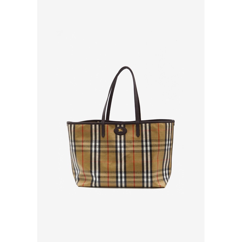 Medium Highlands Checked Tote Bag
