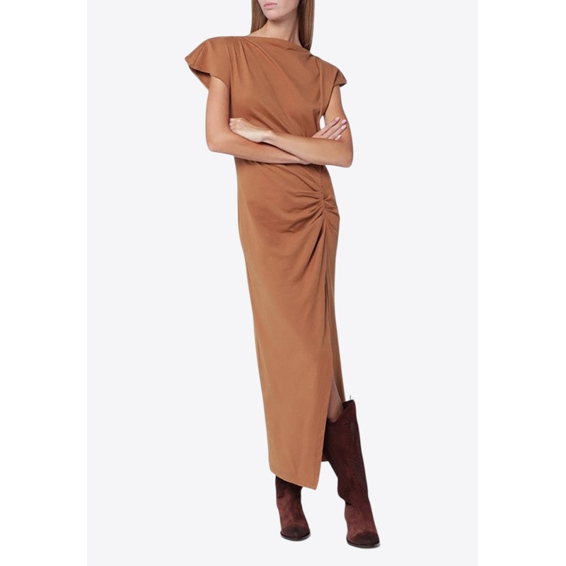 Nadela Gathered Midi Dress