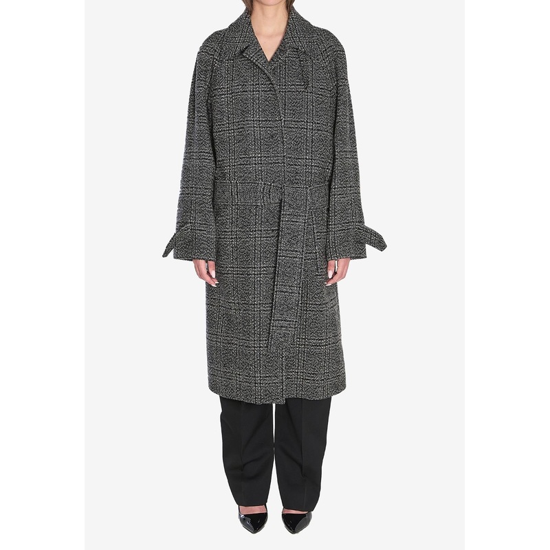 One Layer Raglan Wool Coat