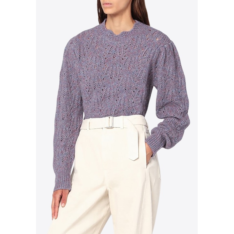 Openwork Alpaca-Blend Sweater