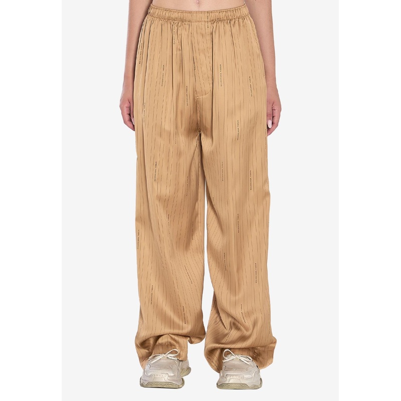 Striped Wide-Leg Pants