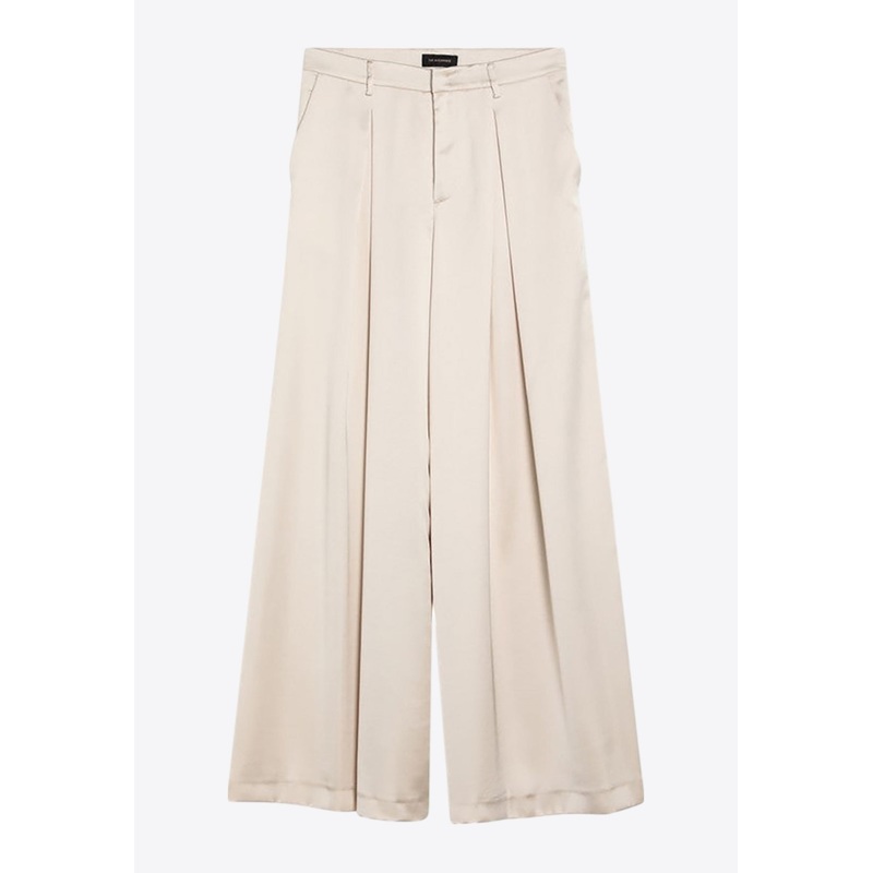 Tara Wide-Leg Satin Pants