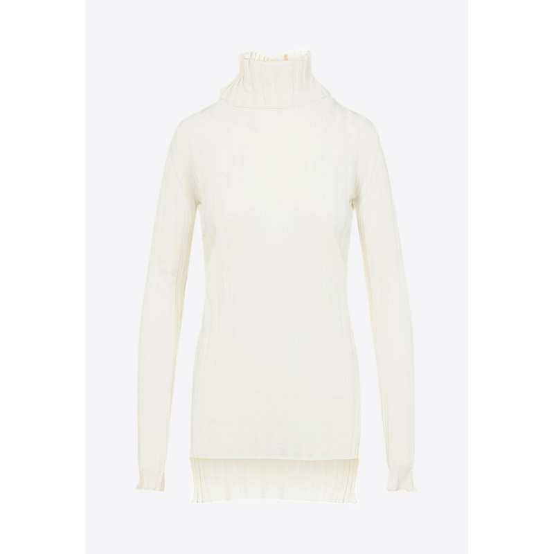 Wool-Blend High-Neck Sweater