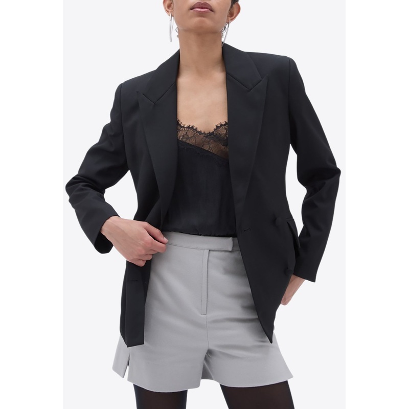 Fitted Double-Breasted Blazer