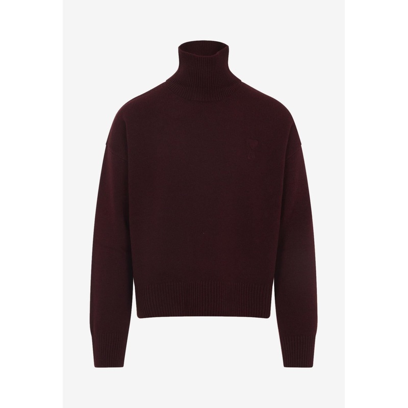 High-Neck Wool Sweater