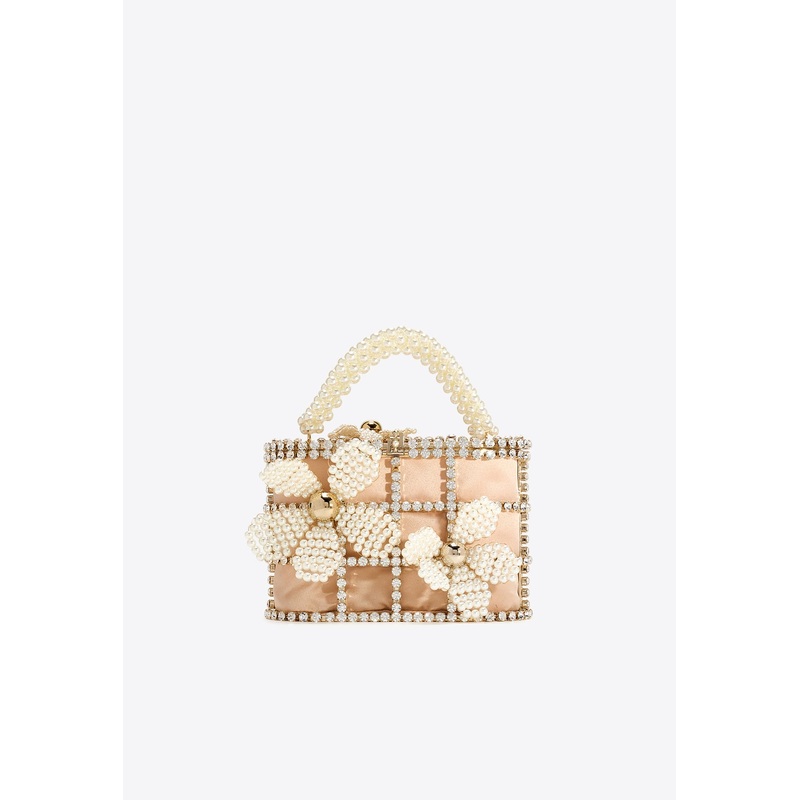 Holli Gardenia Embellished Handbag