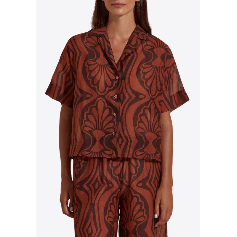 Kasy Printed Boxy Shirt