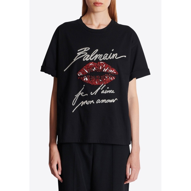 Kiss Embroidered Logo T-shirt