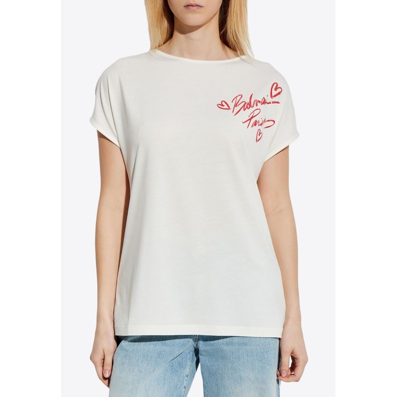 Lipstick Logo Print T-shirt