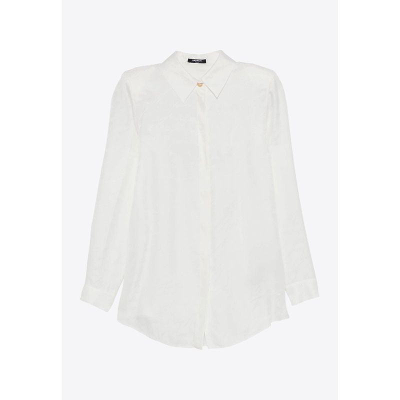 Love Letter Jacquard Long-Sleeved Shirt