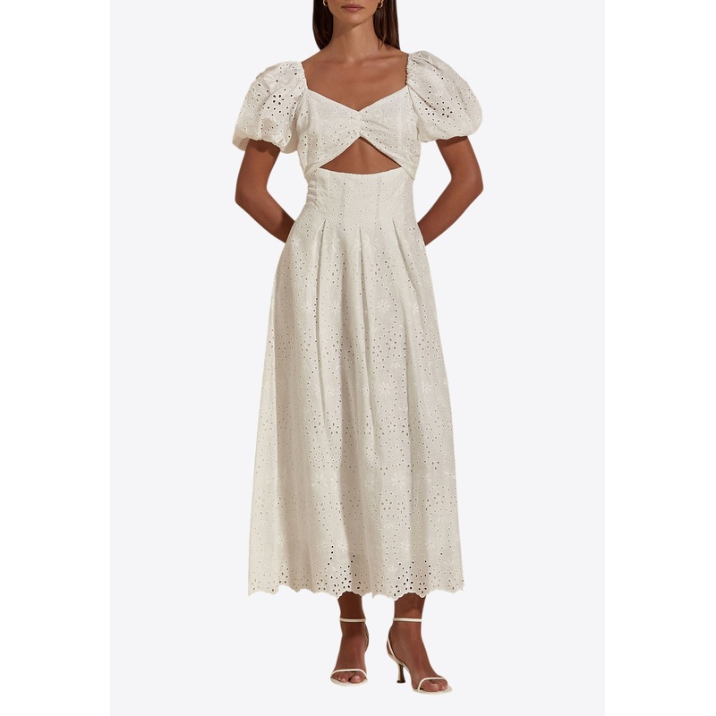 Lucille Broderie Anglaise Midi Dress