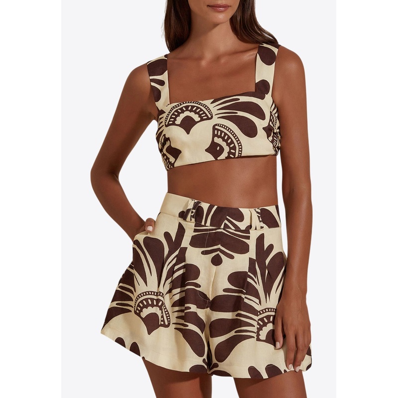 Nova Printed Cropped Top