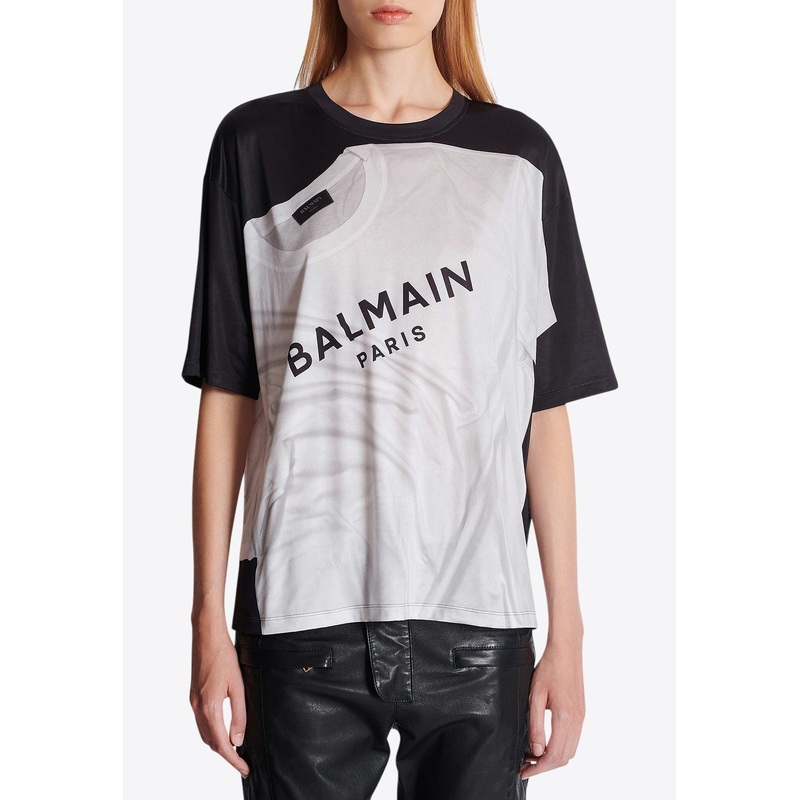 Optical Illusion Print T-shirt