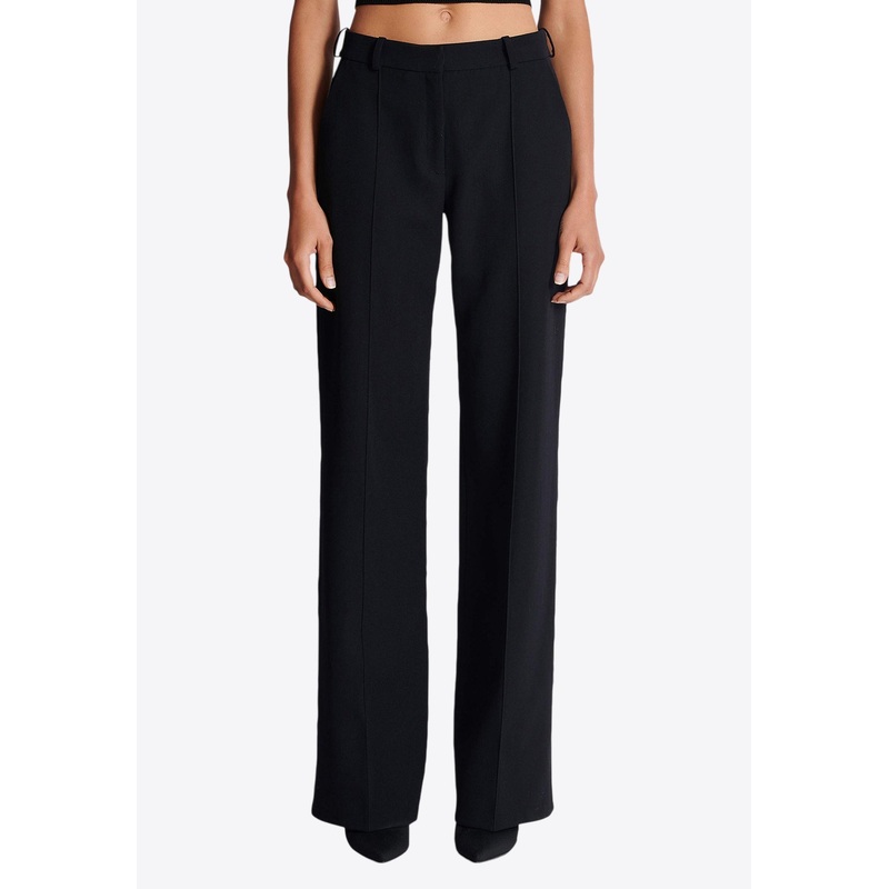 Tailored Grain De Poudre Wool Pants