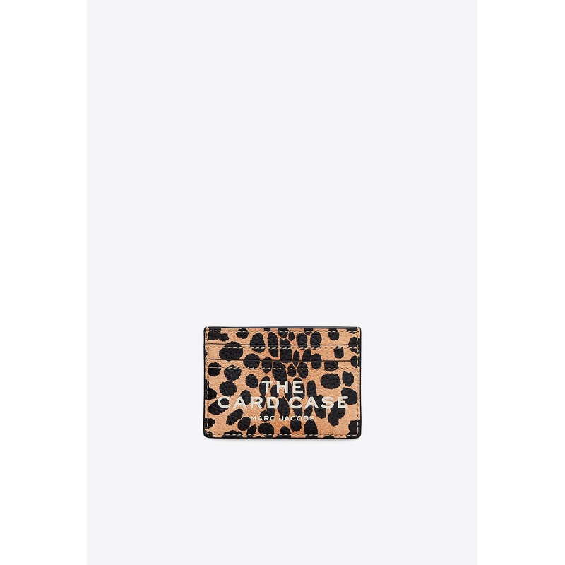 Cheetah Pebbled Leather Cardholder