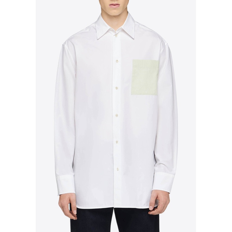 Contrast Patch Pocket Shirt