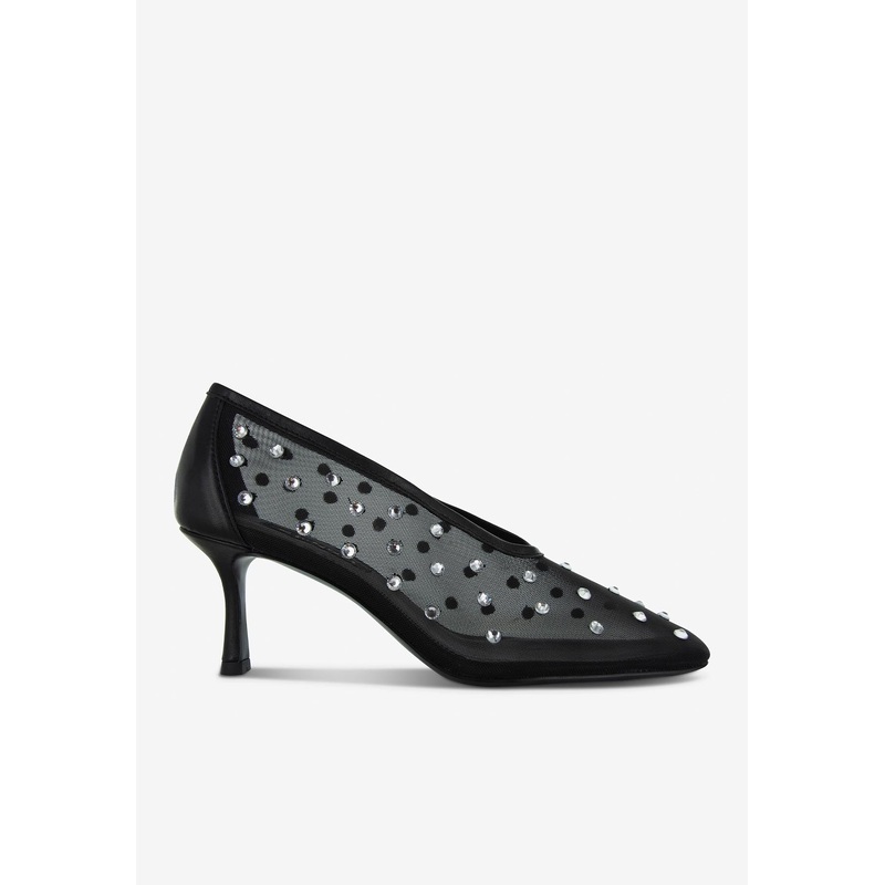 Jocelyn 70 Crystal Mesh Pumps