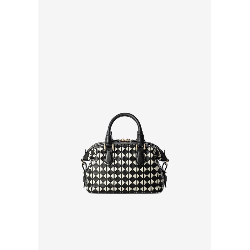 Mini An Mosaico Leather Top Handle Bag