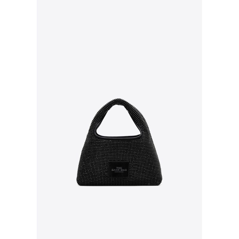 Mini Sack Rhinestone Embellished Shoulder Bag